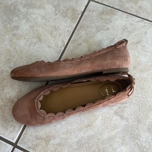 Jack Rogers  beige suede shoes